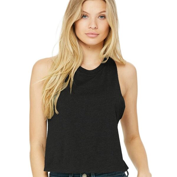 Bella+Canvas Women's Racerback Cropped Tank Thumbnail